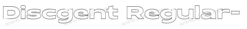 Discgent Regular字体转换